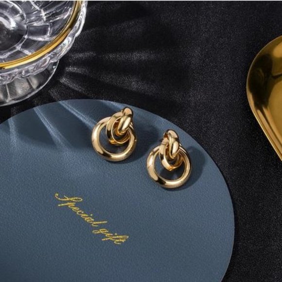 Vintage Hoop Earrings - Picture 3 of 4